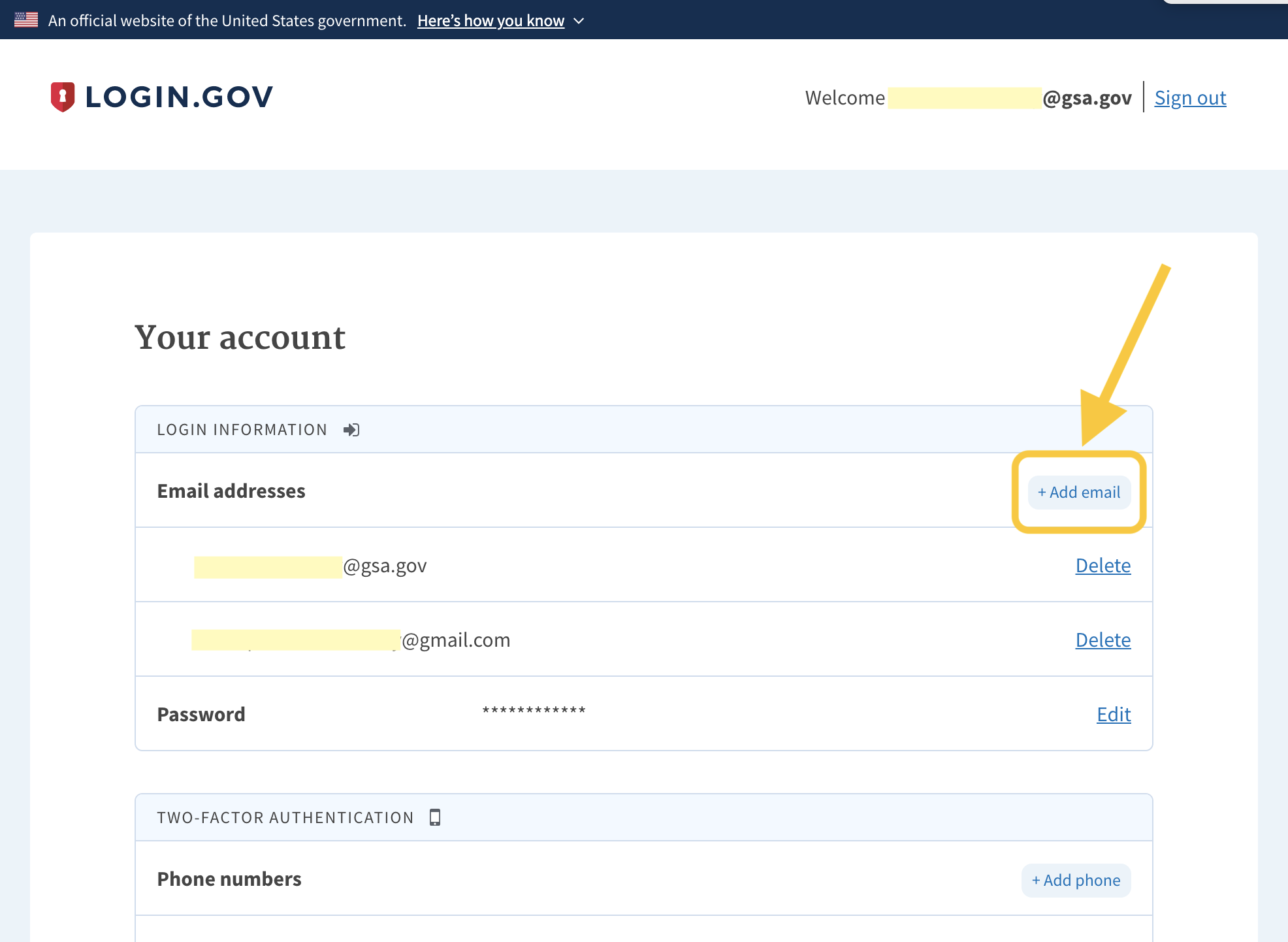 Creating a Login.gov Account